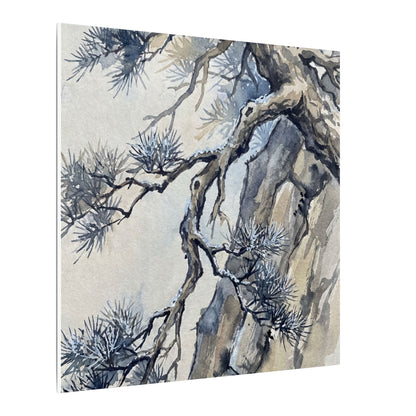 Moonlight Pine Tree Canvas Art - Japandi Seijaku
