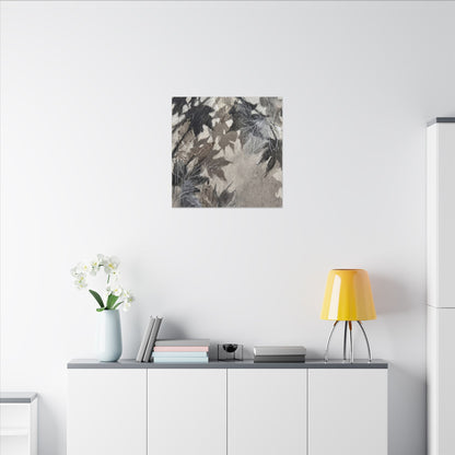 Shadow Play Texture Canvas Art | Cozy Japandi Art