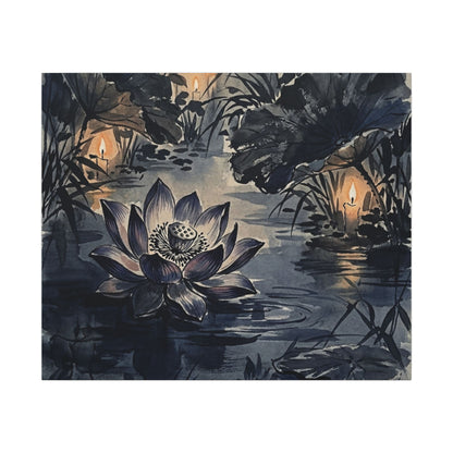 Fukinsei Lotus Flower Canvas Art - Zen Sumi E