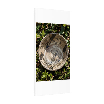 Elegant Ceramic Bowl Canvas Art - Japanese Pattern Japandi