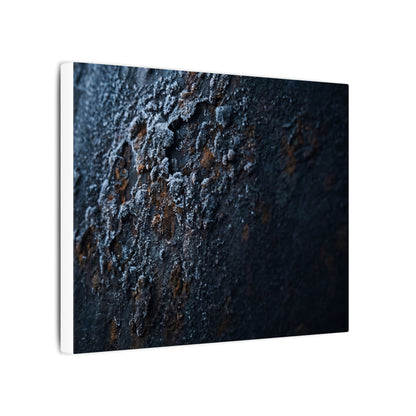 Rust Patina Canvas Art | Winter Dark Japandi Shadow Zen Art
