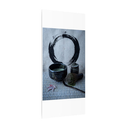 Tea Ceremony Canvas Art | Winter Zen Enso Art