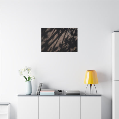 Shadow Play Summer Canvas Art | Dark Japandi Moody Design