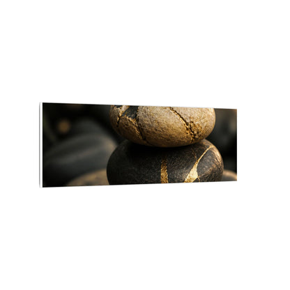 Summer River Stones Broken Beauty Canvas Art | Healing Decor