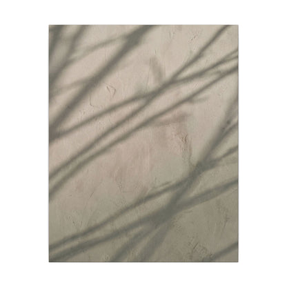 Shadow Play Japanese Pattern Canvas Art | Warm Japandi Art