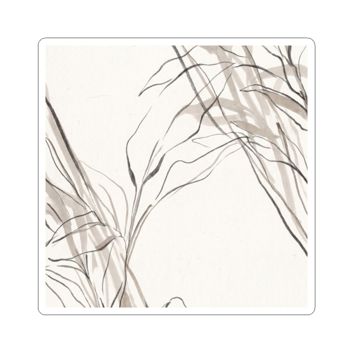 Ma Shoji Screen Sticker - Japandi Minimal Line