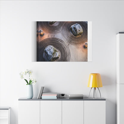 Candlelight Rock Garden Canvas Art - Japandi Ma