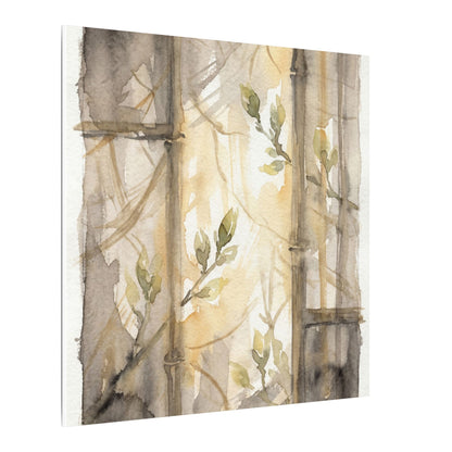 Shoji Screen Spring Canvas Art | Japandi Cozy Design