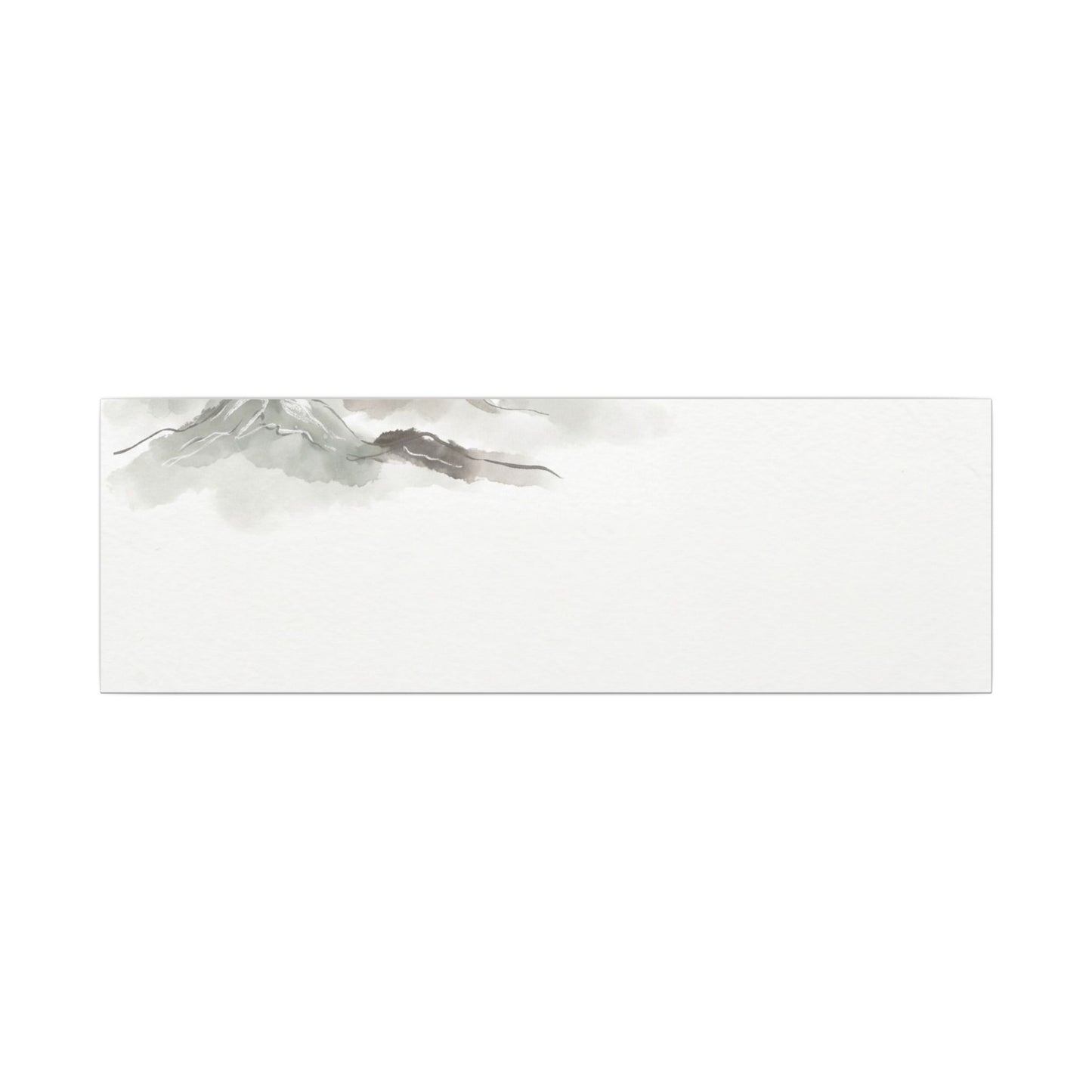 Winter Mountain Mist Minimal Line Canvas Art | Elegant Decor