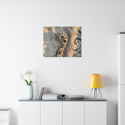Fern Unfurling Canvas Art | Winter Japandi Japanese Pattern Art