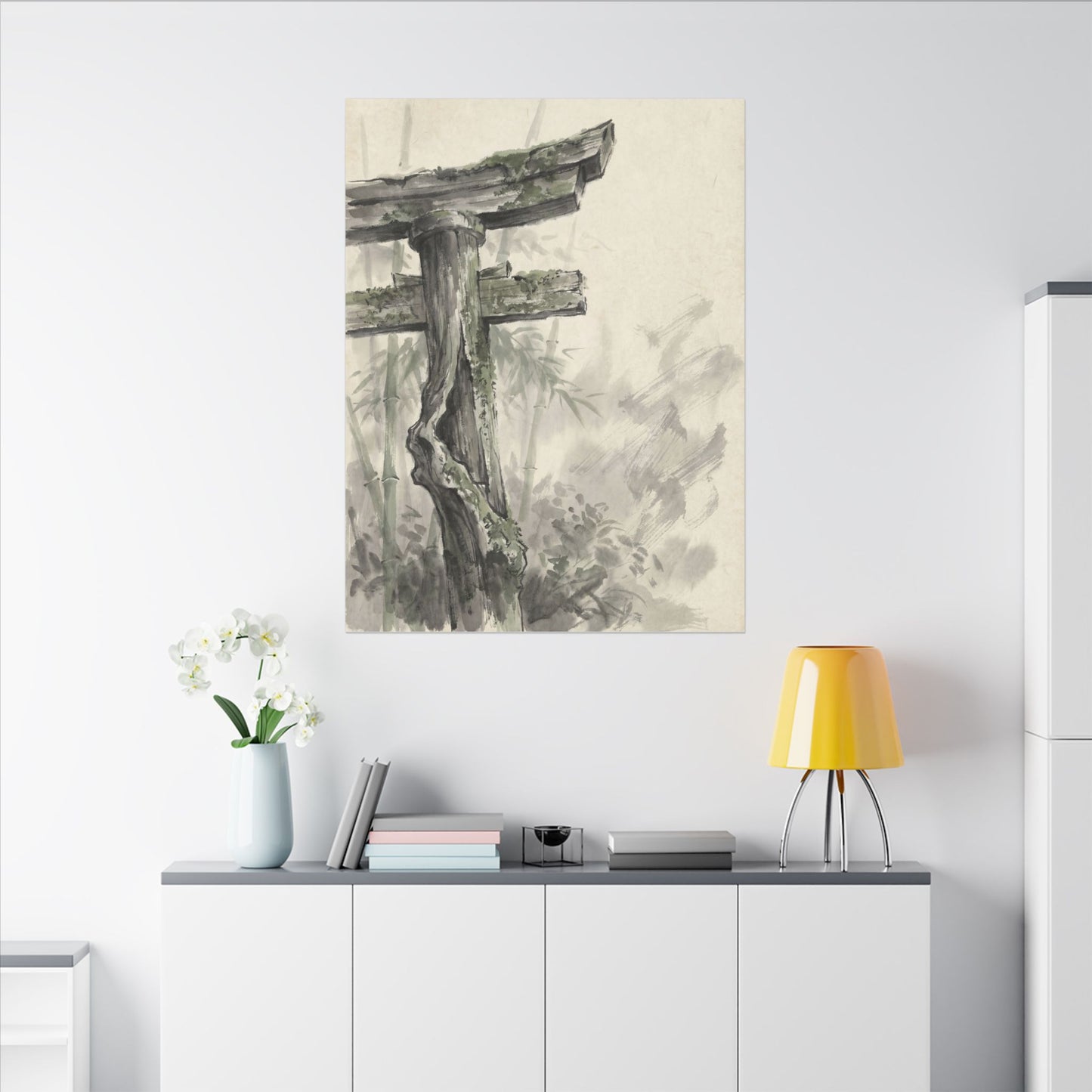Torii Gate Summer Canvas Art | Zen Tranquil Design