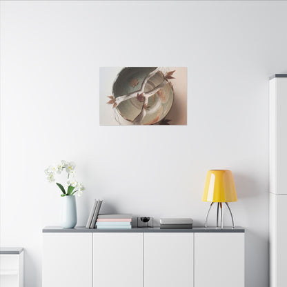 Dawn Ceramic Bowl Canvas Art - Japandi Fukinsei