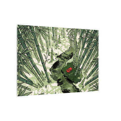 Peaceful Bamboo Grove Canvas Art - Ukiyo E Inspired Zen