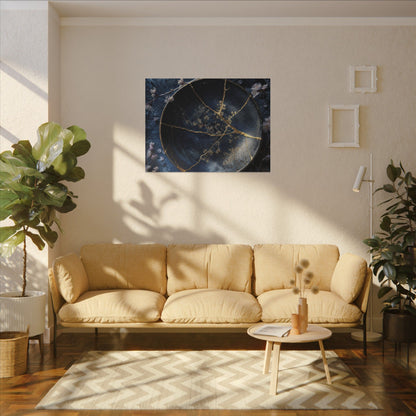 Cherry Blossom Winter Canvas Art | Kintsugi Philosophical Design