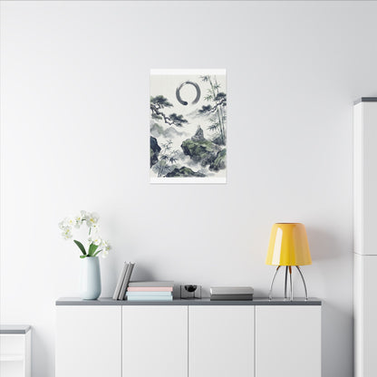 Zen Sumi-e Canvas Art