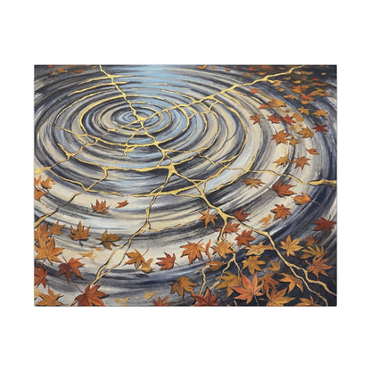 Moonlight Water Ripple Canvas Art - Kintsugi Fukinsei Art Print