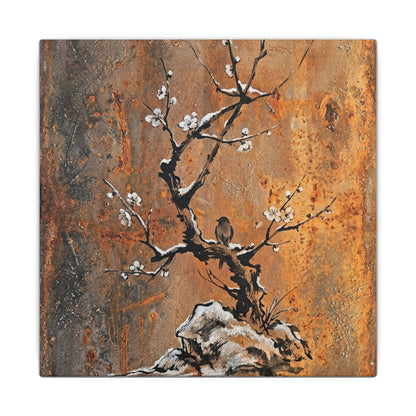 Datsuzoku Rust Patina Canvas Art - Zen Sumi E