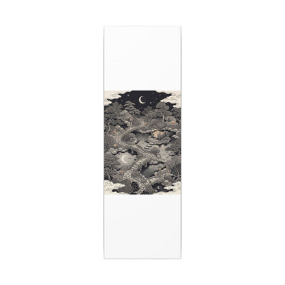 Moonlit Garden Ukiyo E Inspired Canvas Art | Serene Zen Art