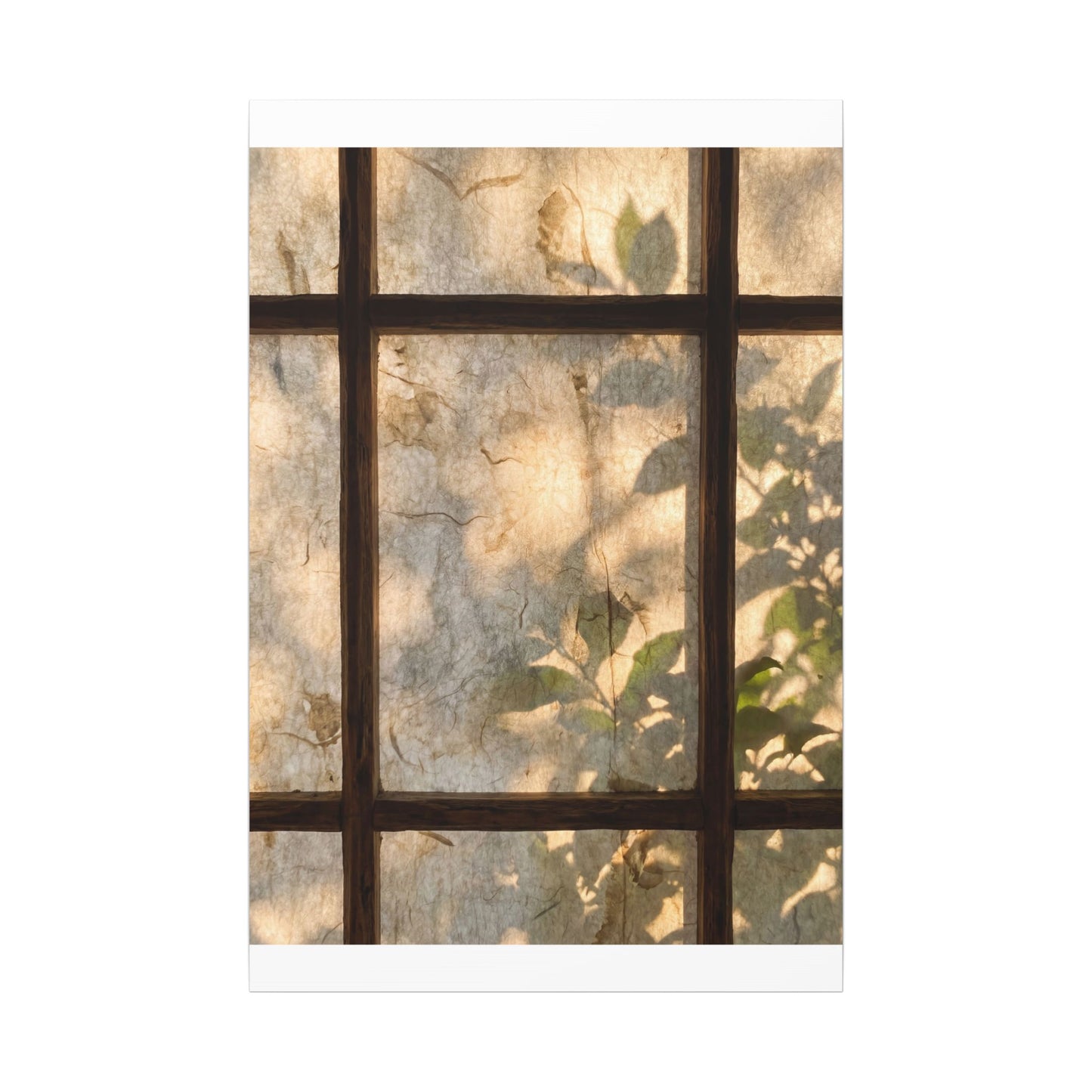 Golden Hour Shoji Screen Canvas Art - Japandi Mono No Aware