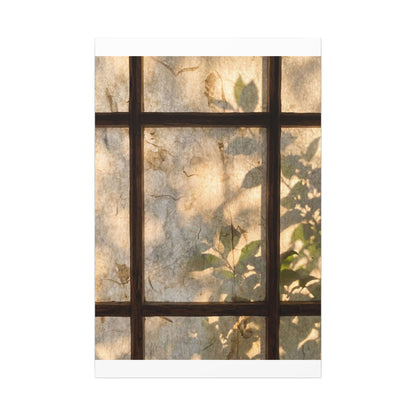 Golden Hour Shoji Screen Canvas Art - Japandi Mono No Aware