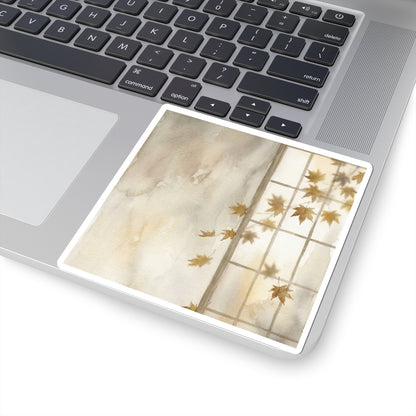 Shoji Screen Autumn Sticker | Japandi Elegant Design
