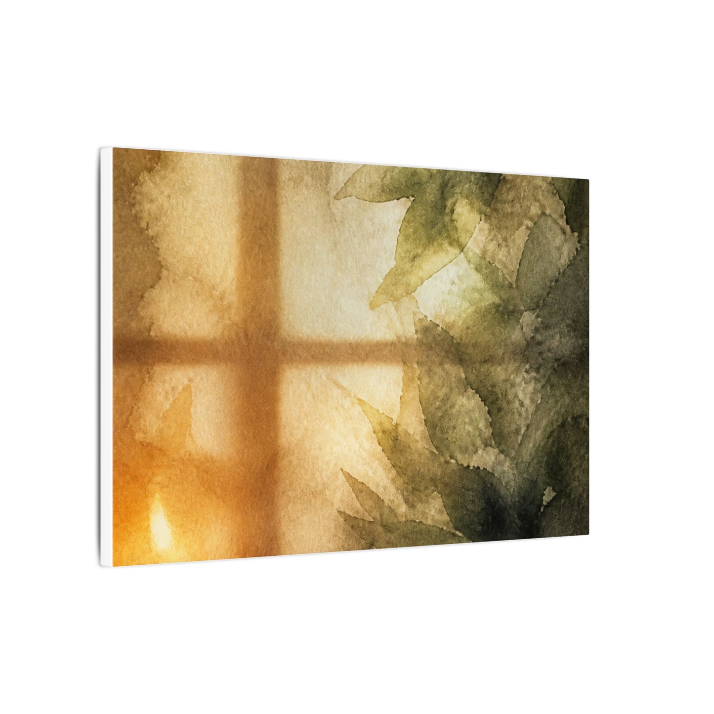 Cozy Shoji Screen Canvas Art - Watercolor Japandi
