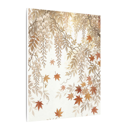 Shibui Wisteria Canvas Art - Japandi Japanese Pattern