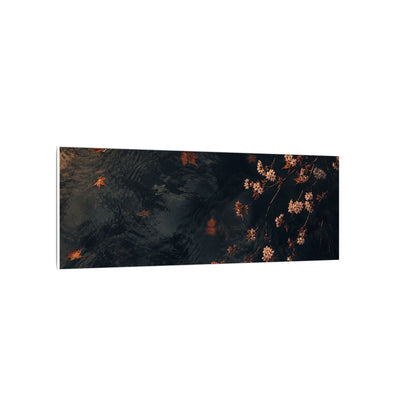 Golden Hour Cherry Blossom Canvas Art - Dark Japandi Kanso