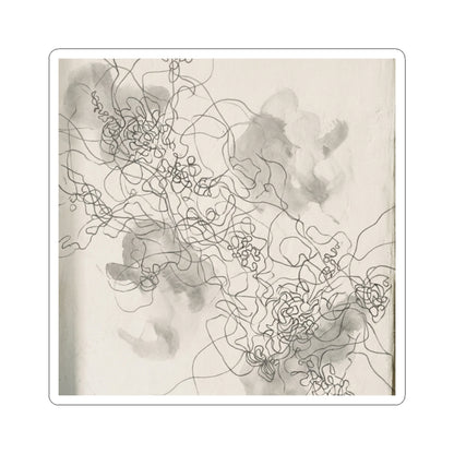 Datsuzoku Shadow Play Sticker - Dark Japandi Dark Texture Art Print