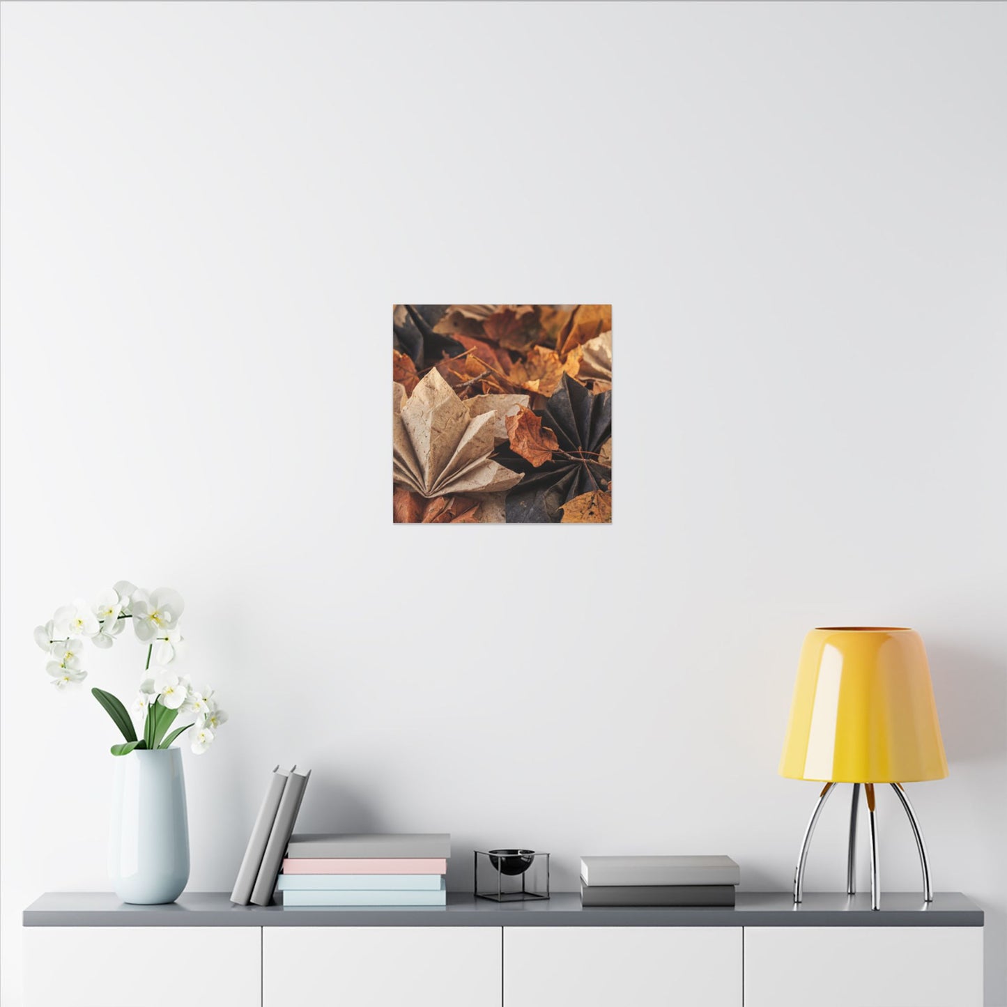 Paper Fold Texture Canvas Art | Elegant Japandi Art