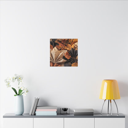 Paper Fold Texture Canvas Art | Elegant Japandi Art