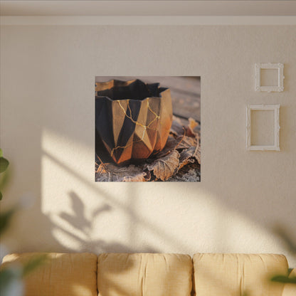 Paper Fold Gold Repair Canvas Art | Philosophical Kintsugi Art