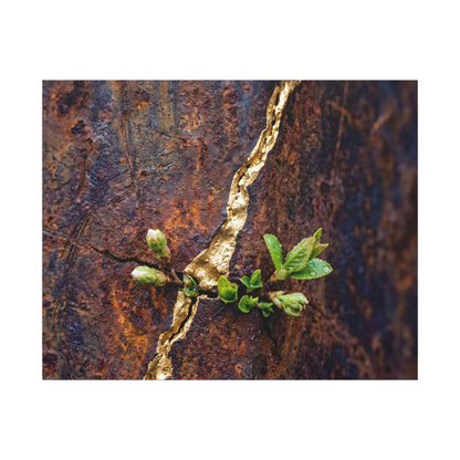 Overcast Rust Patina Canvas Art - Kintsugi Datsuzoku