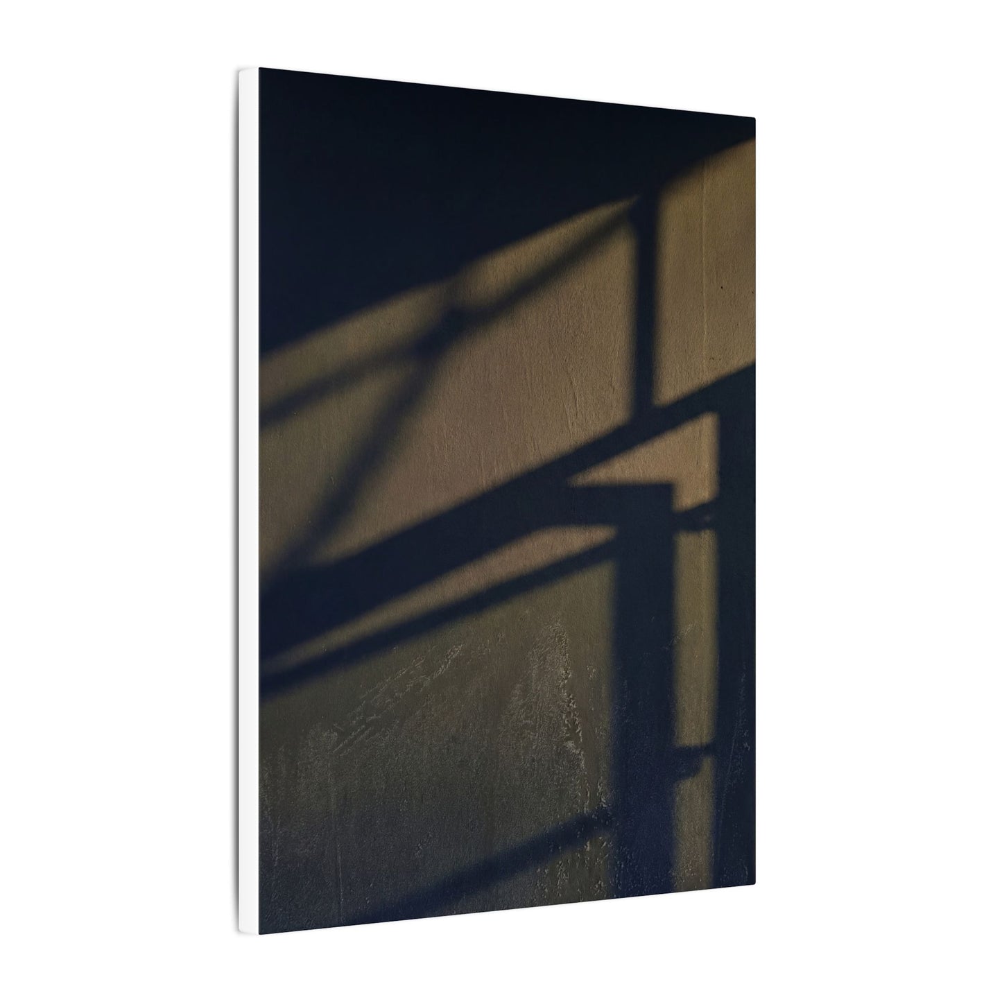Sophisticated Shadow Play Canvas Art - Moody Minimal Dark Japandi