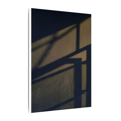 Sophisticated Shadow Play Canvas Art - Moody Minimal Dark Japandi