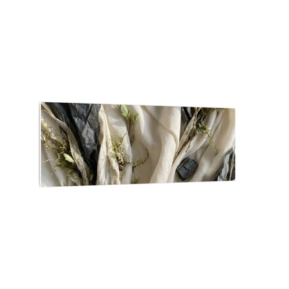 Spring Silk Drape Texture Canvas Art | Warm Decor
