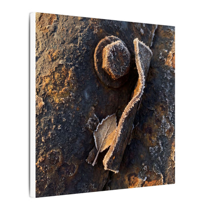Moody Rust Patina Canvas Art - Moody Minimal Dark Japandi