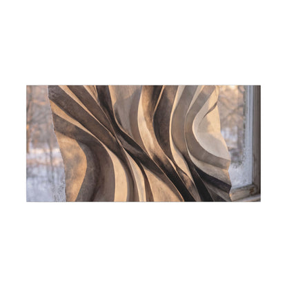 Mono No Aware Paper Fold Canvas Art - Japandi Minimal Line