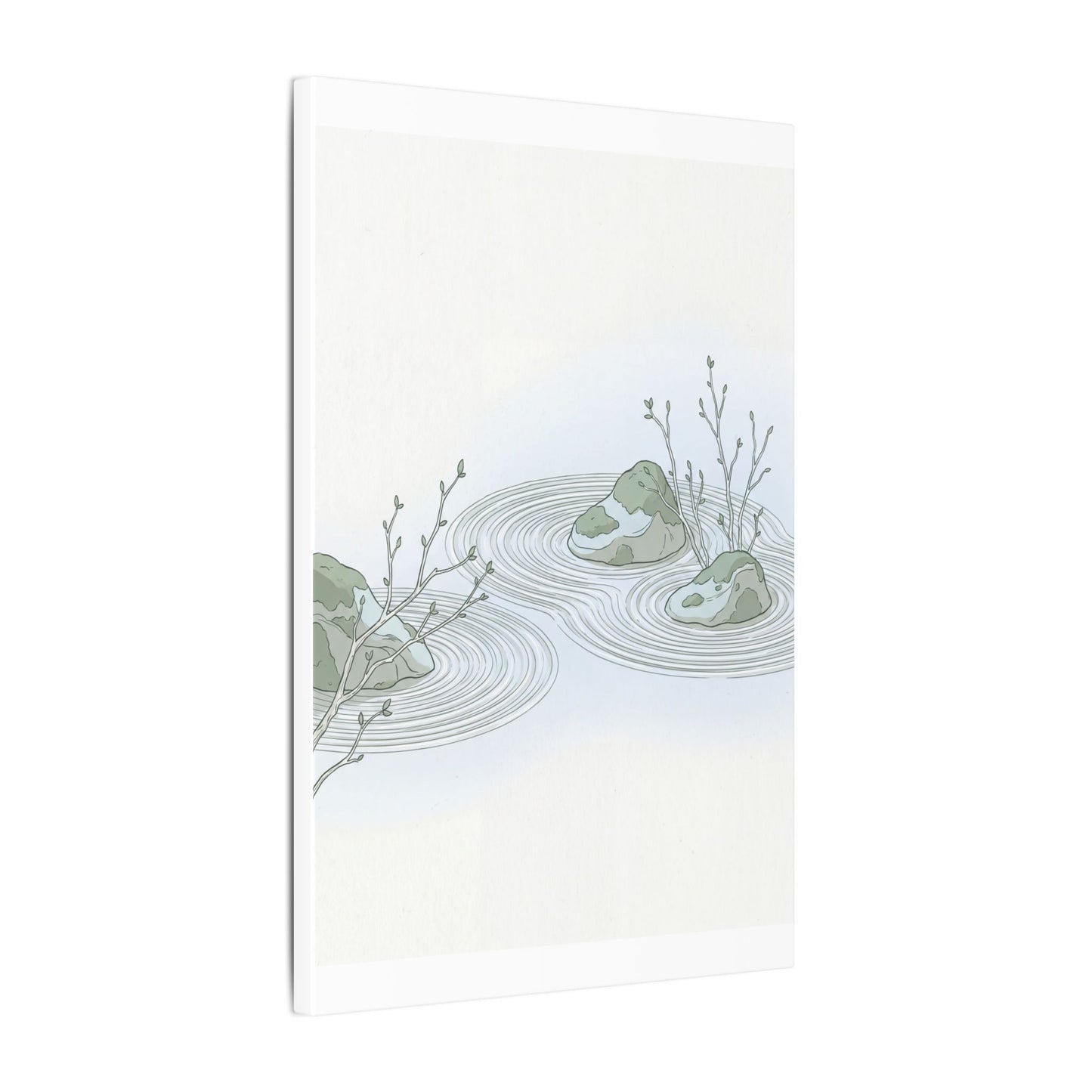Moonlight Rock Garden Canvas Art - Japandi Ma