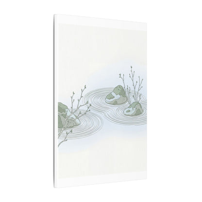 Moonlight Rock Garden Canvas Art - Japandi Ma