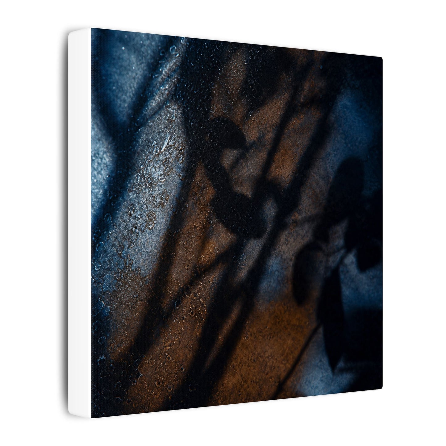 Moonlight Shadow Play Canvas Art - Dark Japandi Ma