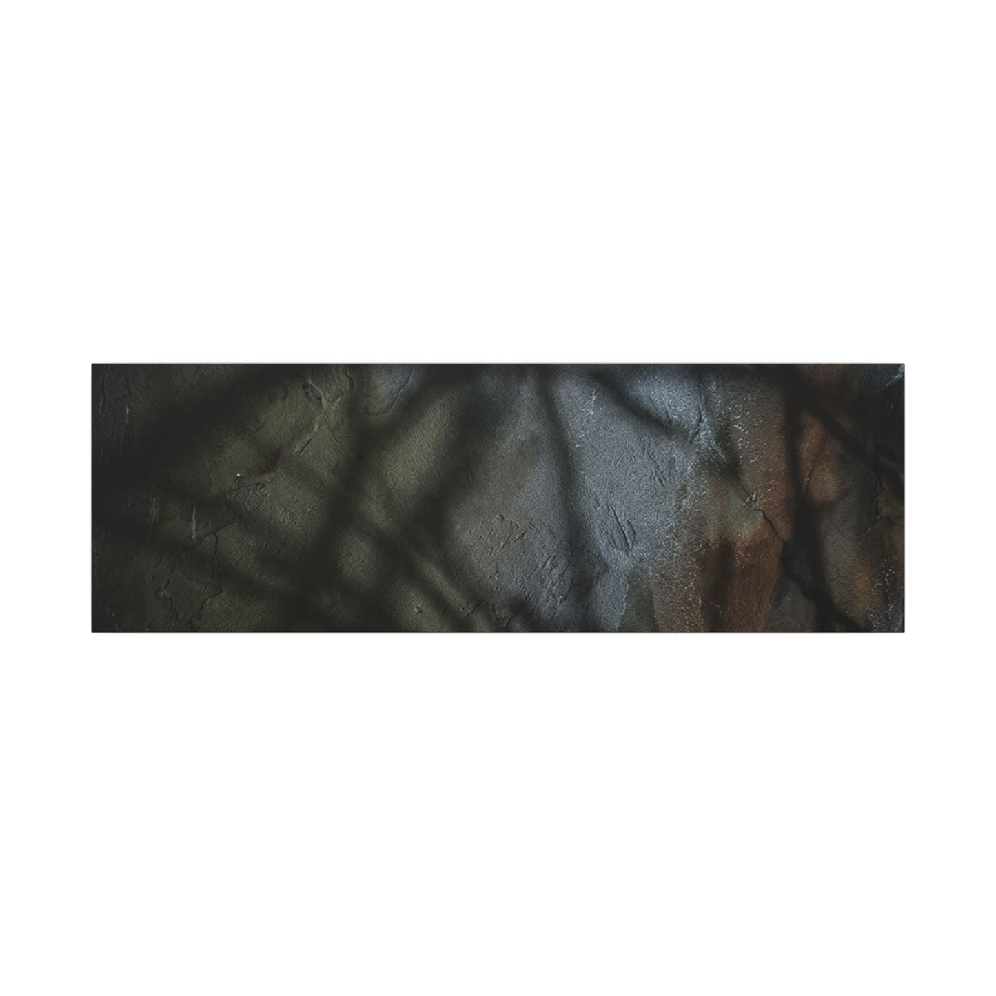 Shadow Play Dark Texture Canvas Art | Sophisticated Dark Japandi Art