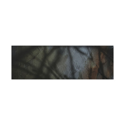 Shadow Play Dark Texture Canvas Art | Sophisticated Dark Japandi Art