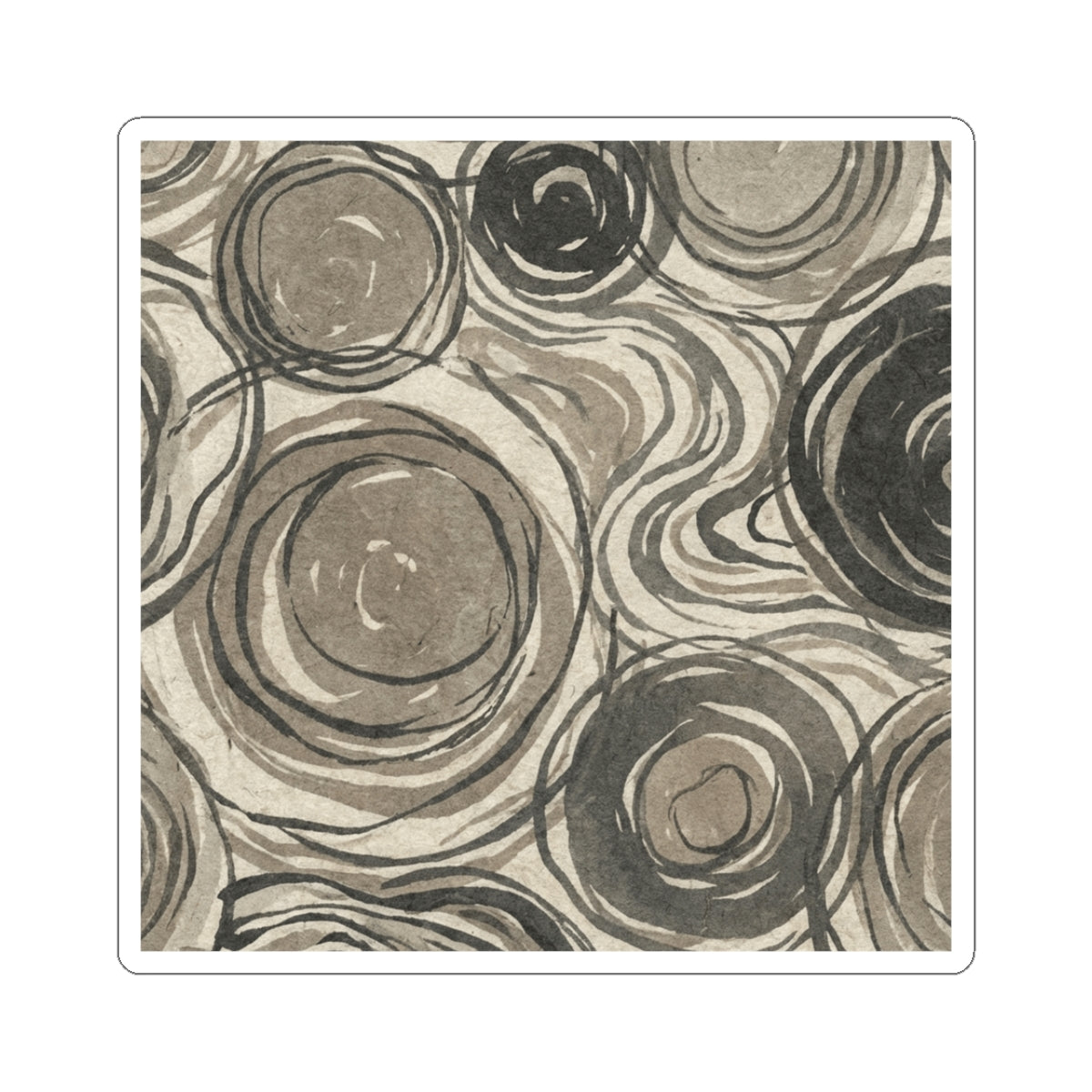 Wabi-sabi Pattern Japandi Japanese Pattern Sticker | Wabi-sabi Pattern Japanese Pattern Art Print