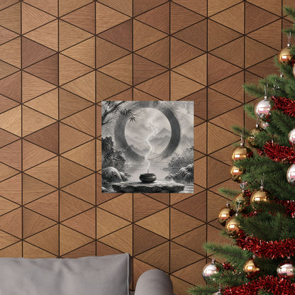 Dappled Incense Smoke Wall Art Print - Zen Seijaku