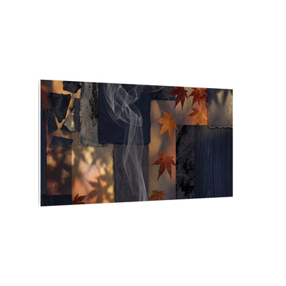 Autumn Incense Smoke Dark Texture Canvas Art | Sophisticated Decor