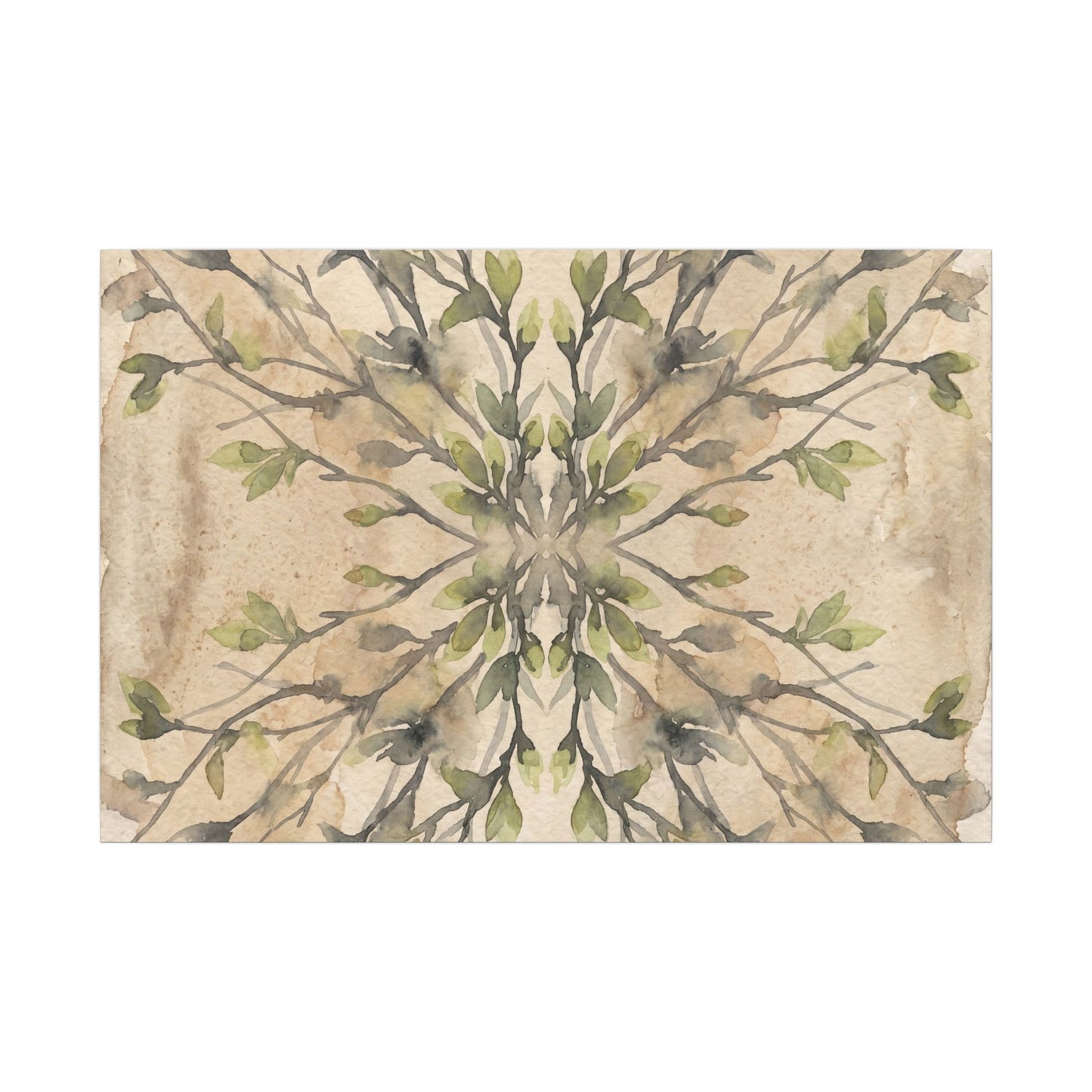 Shibui Shadow Play Canvas Art - Japandi Watercolor