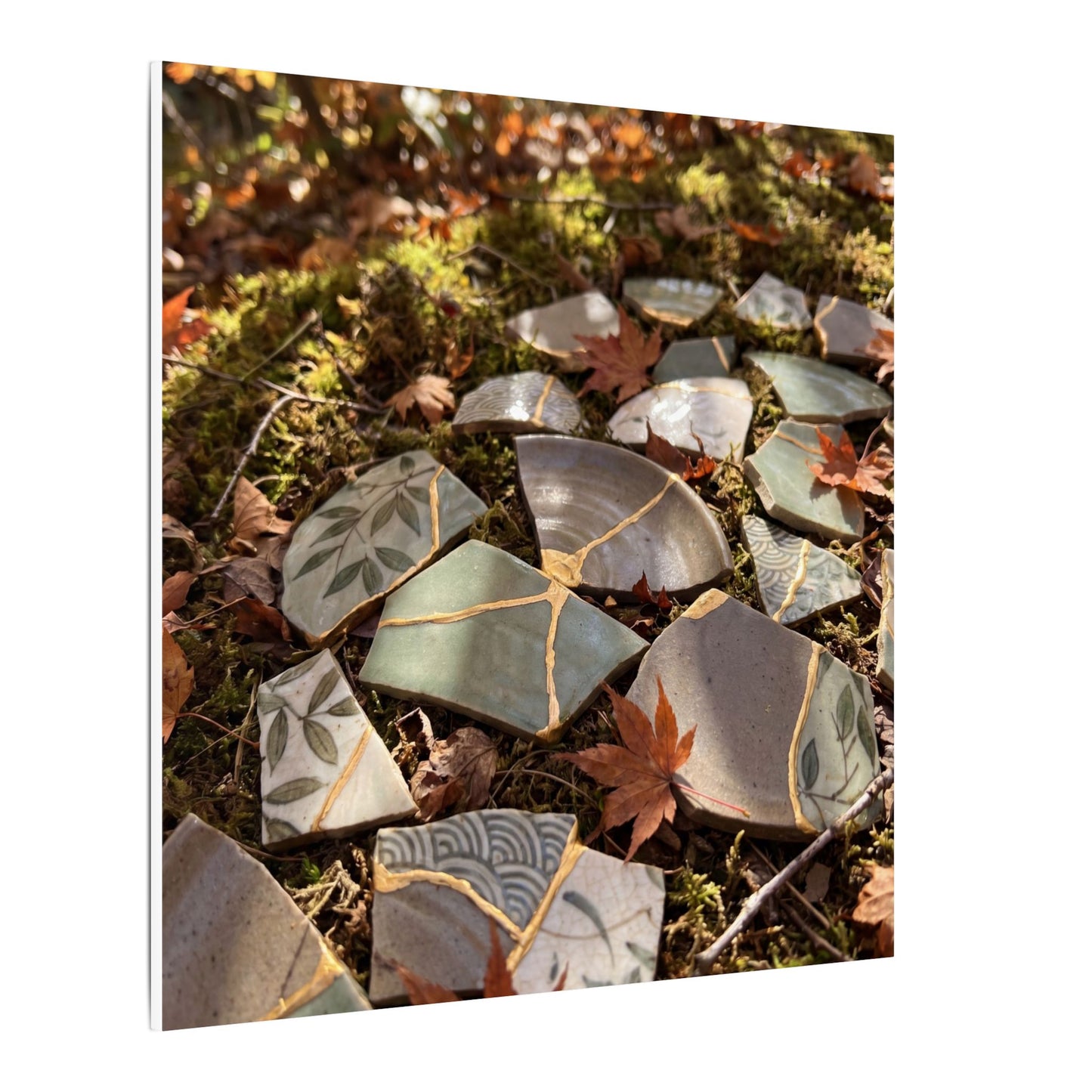 Broken Pottery Japanese Pattern Canvas Art | Elegant Japandi Art