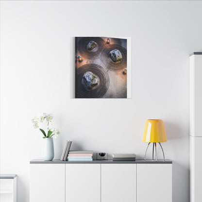 Candlelight Rock Garden Canvas Art - Japandi Ma