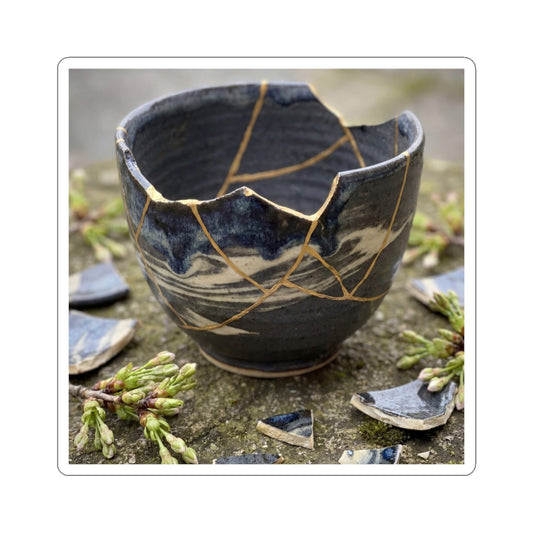 Ceramic Bowl Gold Repair Sticker | Artful Kintsugi Art
